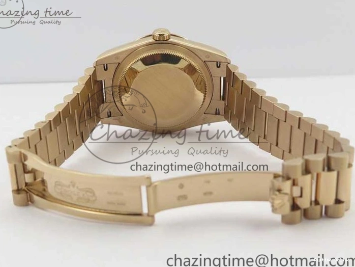 0111 Sophisticated Day-Date 36 RG 128239 Bp Maker Best Edition Silver Dial on RG President Bracelet 3132